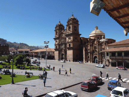 Main Square Cusco from Cafe