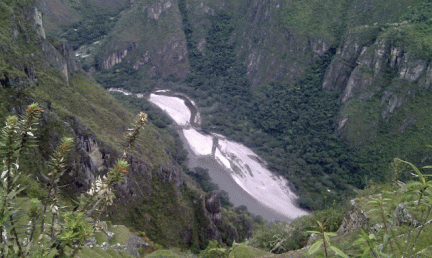 Rio Urubamba from Machu Picchu