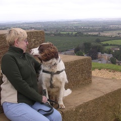 Max and Sue on Ham Hill 