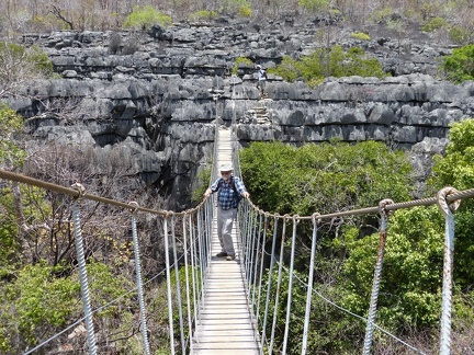 Footbridge over Tsingy at Ankarana