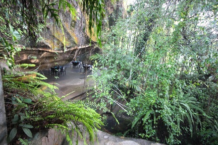 Looking Down at Dining Area